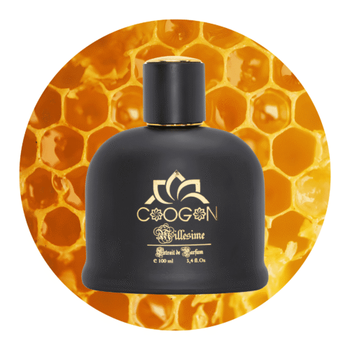 Düfte für Ihn , Kategorie Herrendüfte mit shcwarze flasche und honig in der hintergrund 100 ml variation